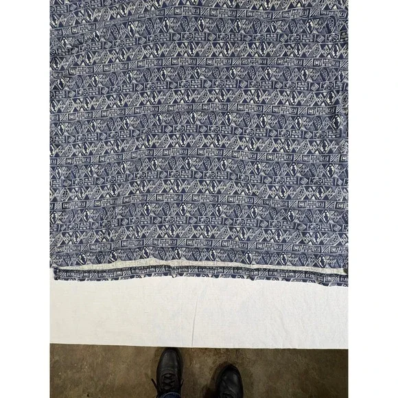 Croft & Barrow Mens Blue Tribal Geometric Print Short Sleeve Polo Shirt Large - Picture 4 of 5